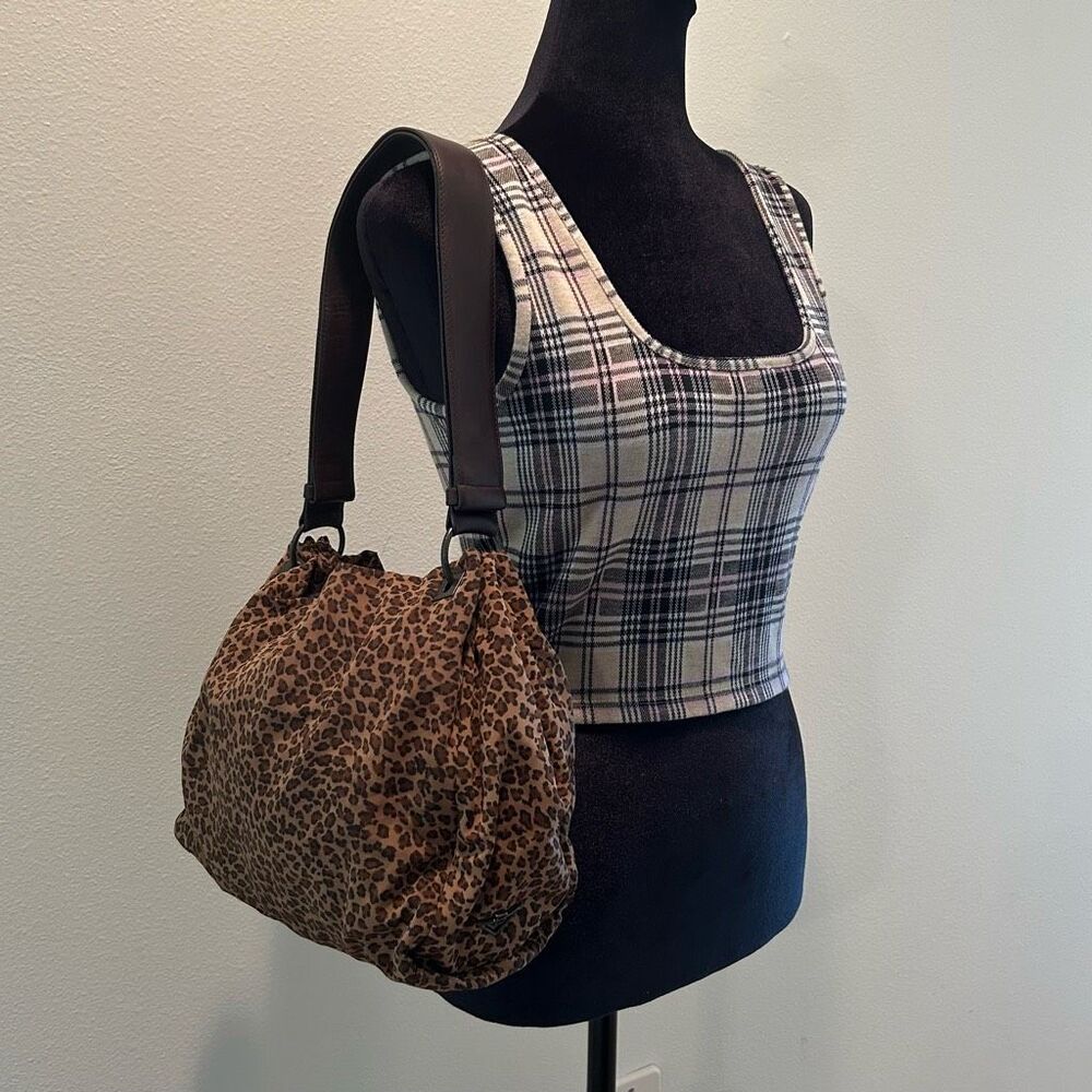 Bottega Veneta Nylon Printed Shoulder Bag